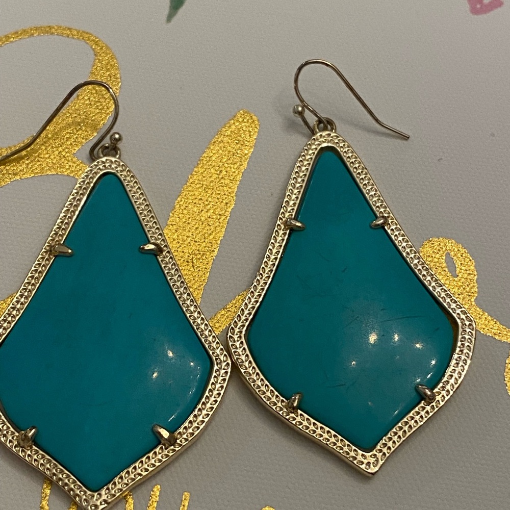❤️KENDRA SCOTT TEAL SET HARLOW AND ALEXANDRAS ❤️ - Picture 8 of 10